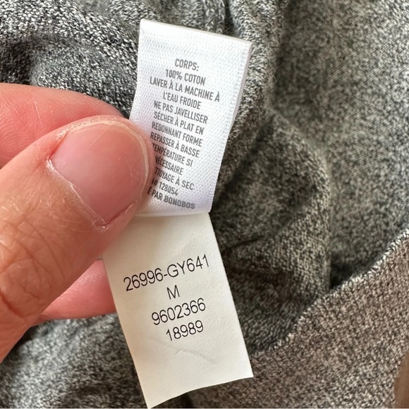 BONOBOS L/S Slim Fit Knit Crew Neck Pullover Sweater Grey Sz M - Picture 5 of 6